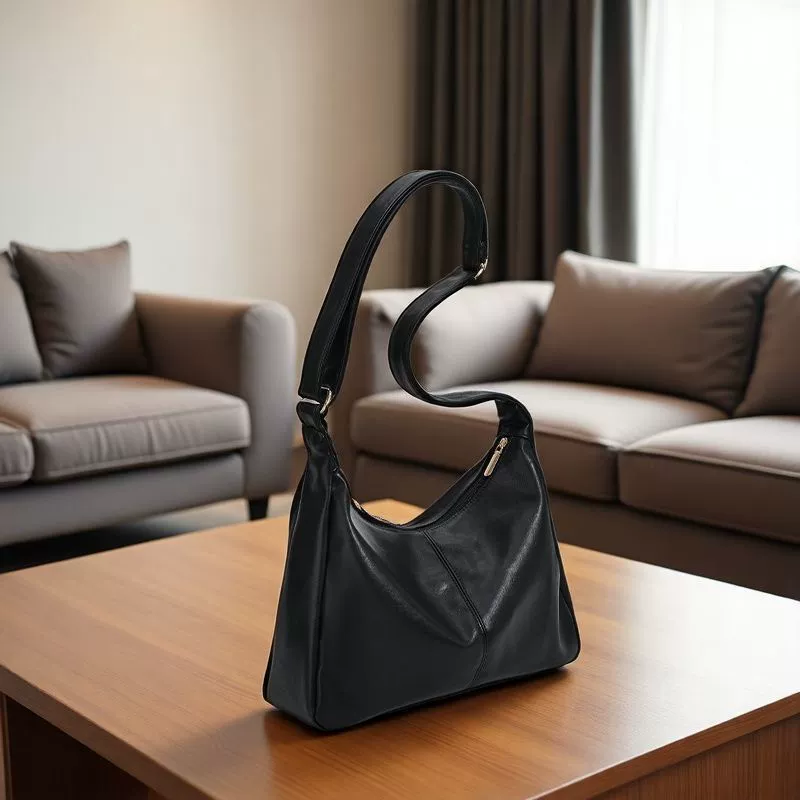 One-Shoulder Bag, Polyurethane with Genuine Leather Trim, Capacious Design, Multiple Colors