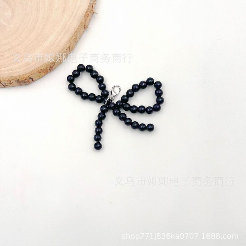 韓国ジュエリーインファッションリボンパール携帯電話吊りチェーンバッグキーホルダーアクセサリーヘアアクセサリーデザイン女の子|undefined