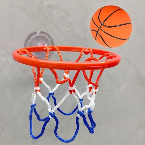Children's basketball stand, shooting ball frame, 10cm basketball backboard, no punching, suction cup type, liftable basketball frame, elastic ball