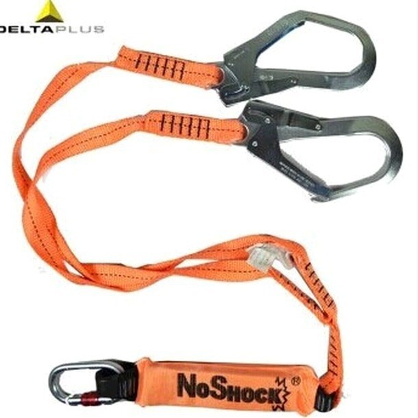 Delta Tower 504210 cuerda de amortiguación tipo Y doble gancho con bolsa de amortiguación cinturón de seguridad construcción a gran altura contra caídas C