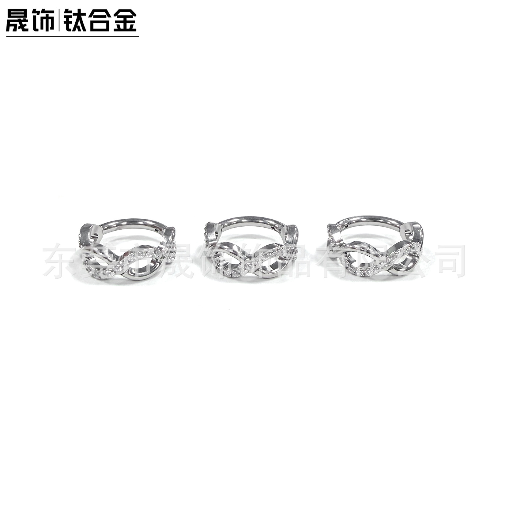 F136 Titanium Alloy Earring Hoop Earring Studded Cubic Zirconia Helix Ring G23 Titanium 闭口 Ring Nose Hoop Piercing Jewelry Ear 扣