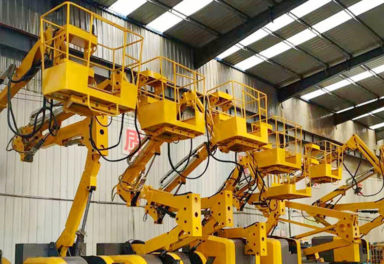 Fully Self-Propelled Articulated Arm Lift for Outdoor Decoration, Ladder Climbing, Street Light Maintenance, and High-Altitude Work