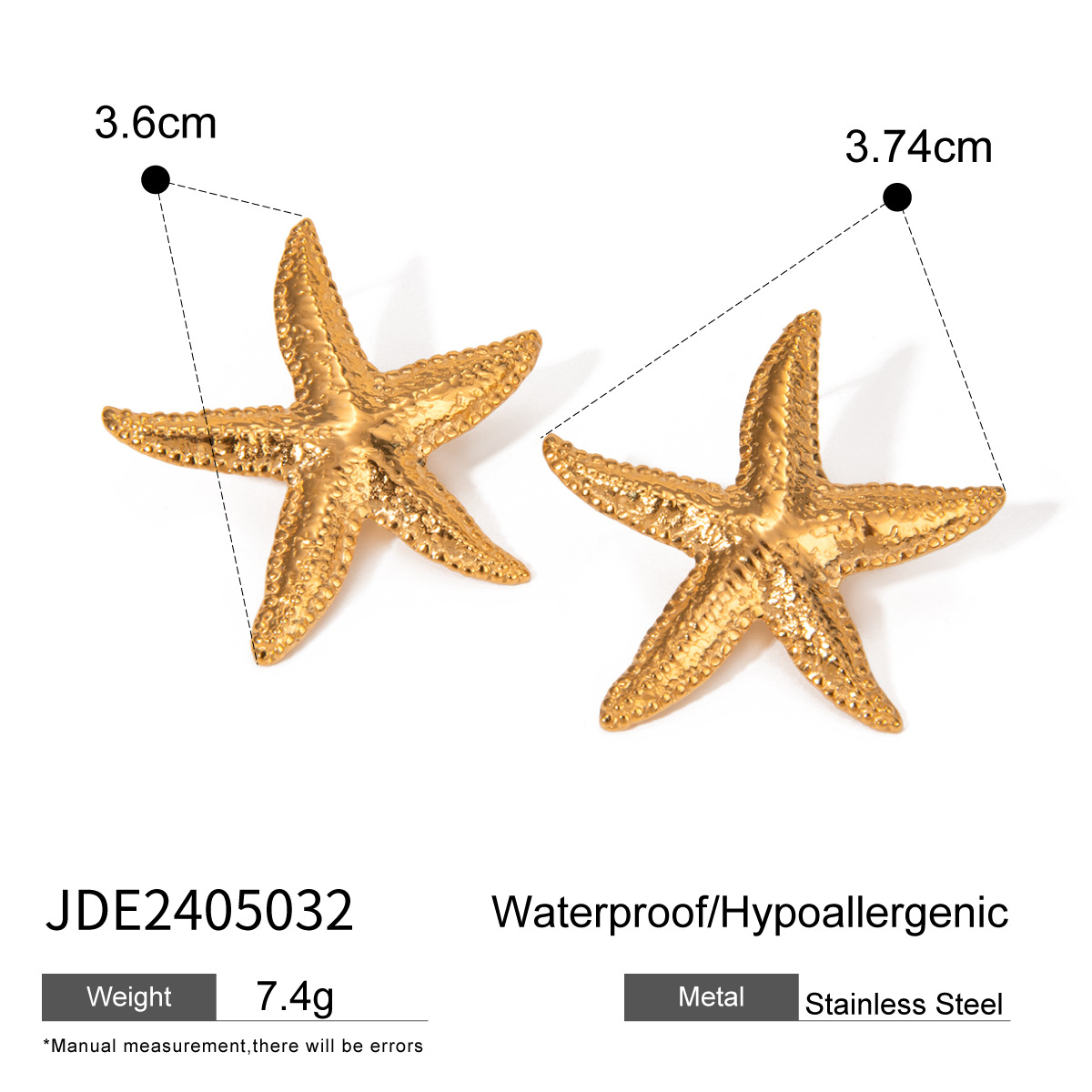Anillo de conchas de oro transfronterizas de Europa y Estados Unidos colgante de perlas de estrellas de mar collar de perlas de moda simple anillo marino