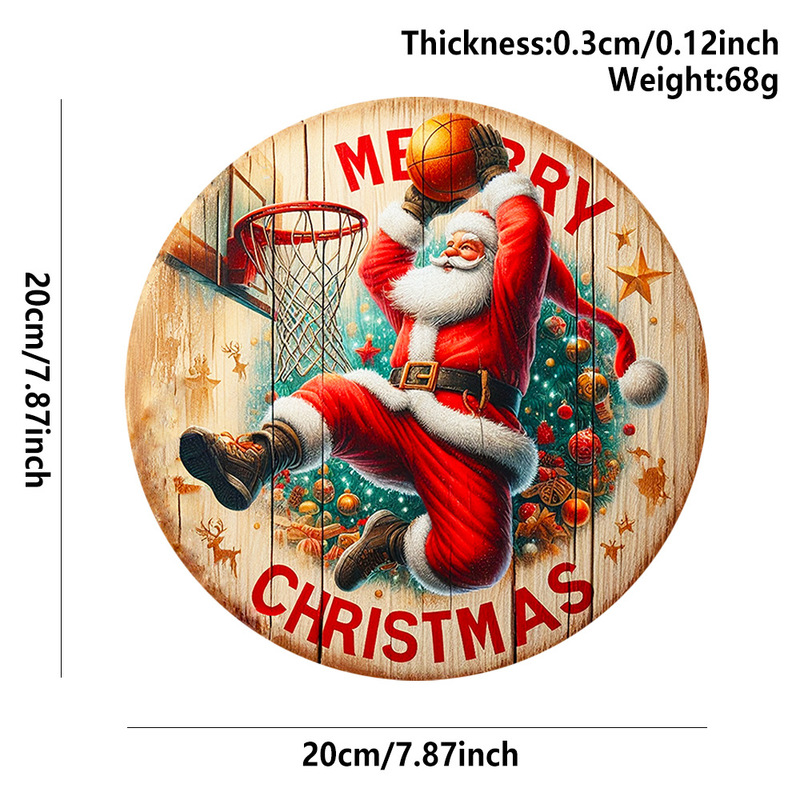 現物クリスマス円形ロゴ掛け木製クリスマス掛けシリーズ表札装飾クリスマスパーティーペンダント|undefined
