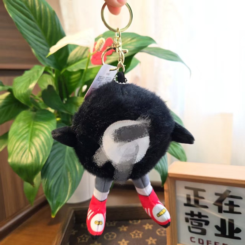 爆款篮球网球毛绒钥匙扣挂件羽毛球足球公仔仿真娃娃玩偶玩具挂饰|undefined