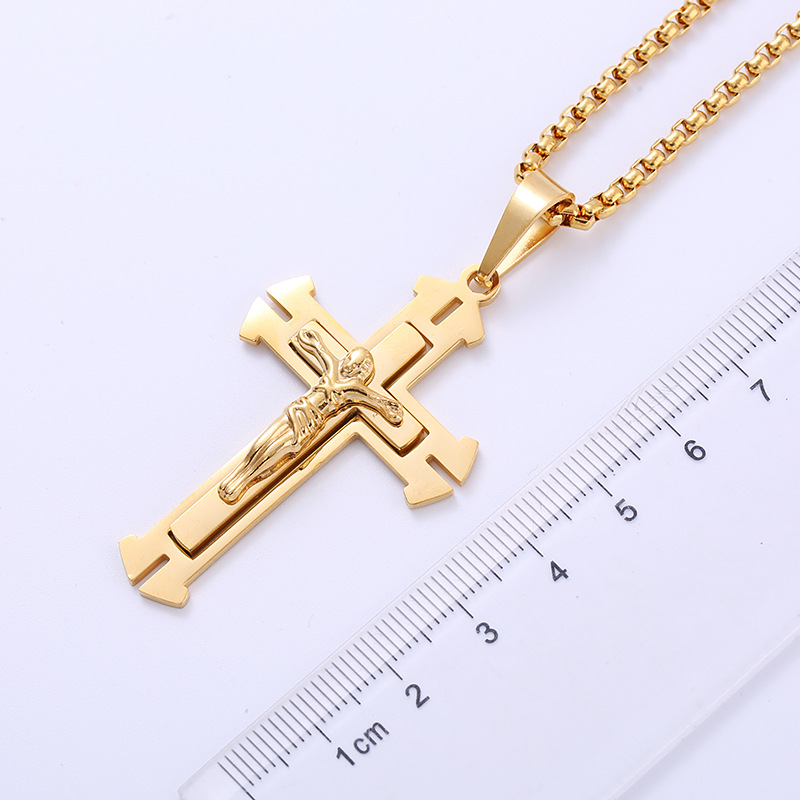 Jesus Cross Pendant Necklace 1