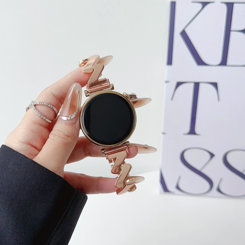 Suitable for Huawei Gt6 Watch Strap Female Gt4 Watch Gt5 New Pro Female Model 1Gt2 Classy Small Fragrance Metal Fit4