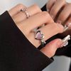 Small design advanced ring, high-quality style, on index finger