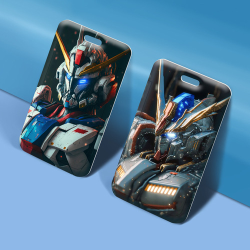Mecha Warrior Gundam card holder student meal card access card ID card protective cover bus card ID set hard card holder