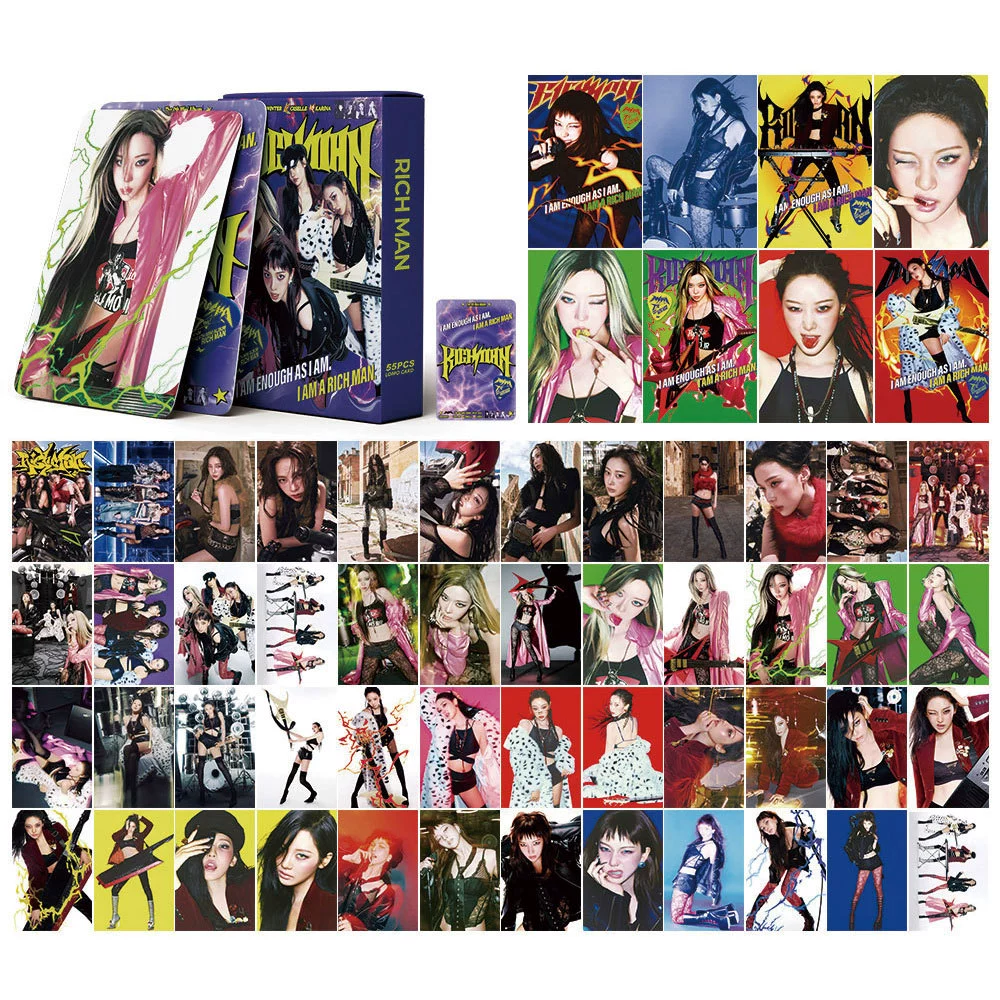 KPOP LOMO фото-карточки набор 55 шт. DIY, 5,7×8,7 см — поддержка IVE