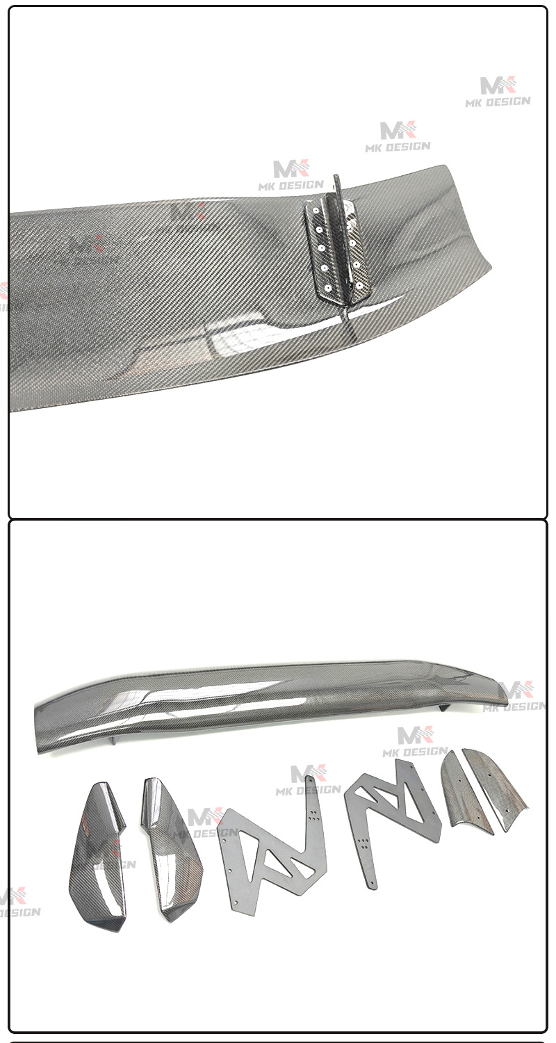 Suitable for Honda Civic Type-R FK8, carbon fiber spoon-style large rear wing spoiler