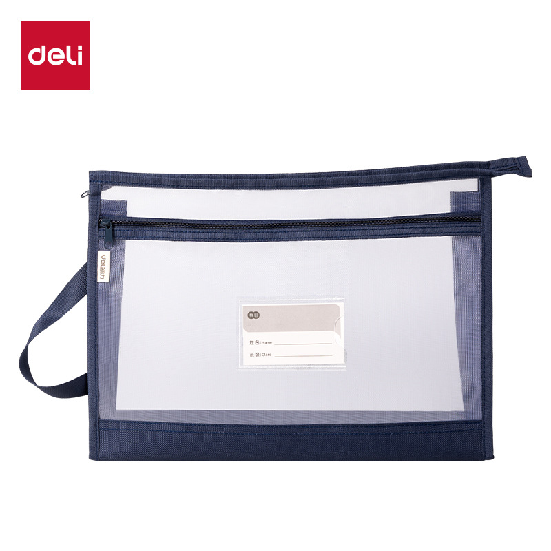 PP134 / PP133 bolsas de mano bolsas de tareas de estudiantes con cremallera de malla transparente bolsa de estudio bolsa de papel de prueba