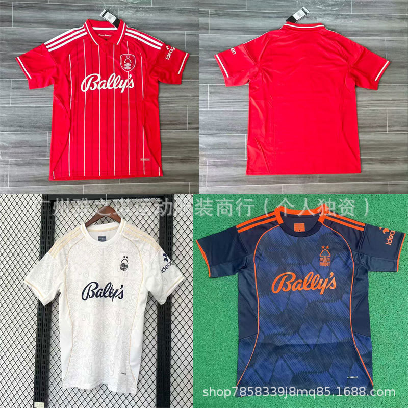 25/26 Nottingham Forest Home and Away Jersey No. 5 Murillo No. 11 Wood No. 10 White Sports Football Uniform 25/26 Nottingham Forest Home and Away Jersey No. 5 Murillo No. 11 Wood No. 10 White Sports Football Uniform