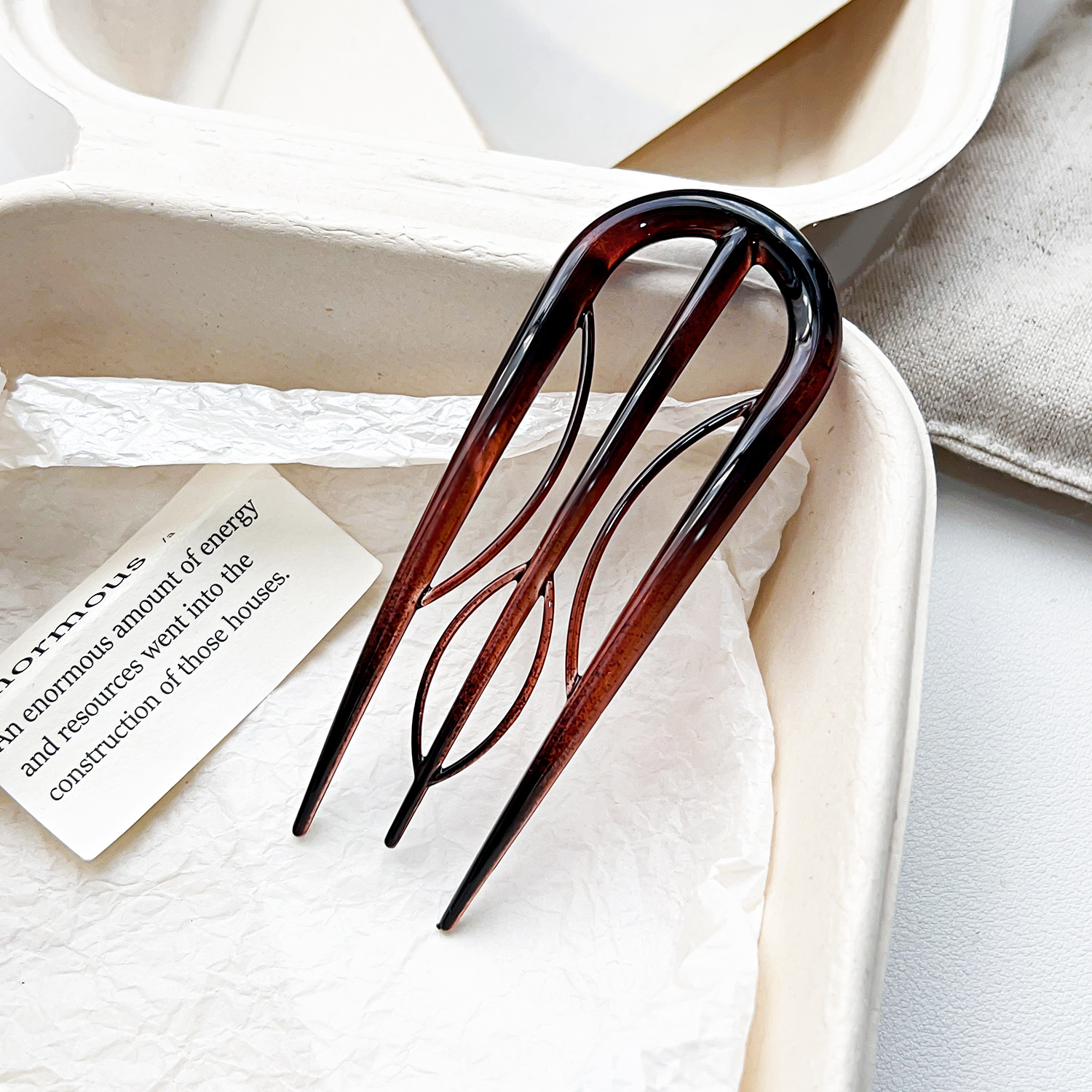 PC잎빗 - 광택거북등껍질