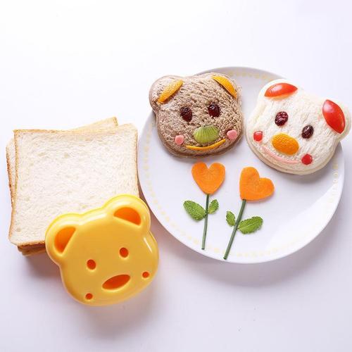 Cartoon bear sandwich mold Children's DIY breakfast toast bread mold rice ball maker manufacturer