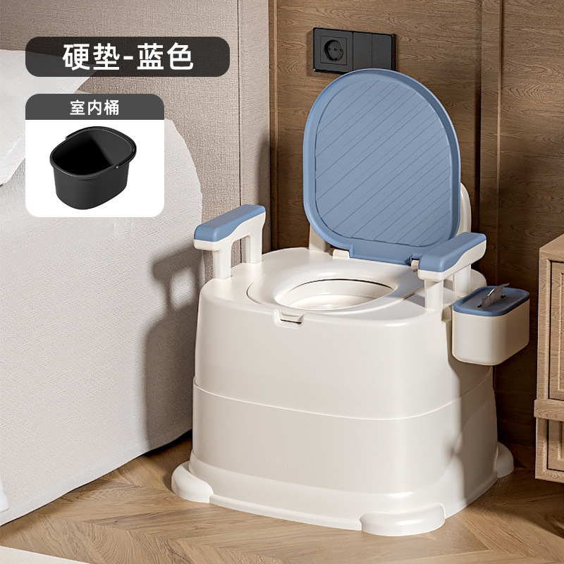 Inodoro móvil para ancianos, inodoro en cuclillas portátil para uso doméstico, inodoro para ancianos, orinal para mujeres embarazadas, sillón para adultos