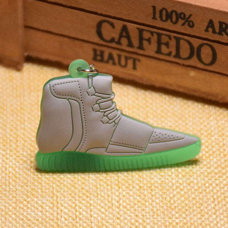 Keychain Adi 3D sneaker, soft PVC mini shoe charm, 8 × 4 × 2 cm, lightweight