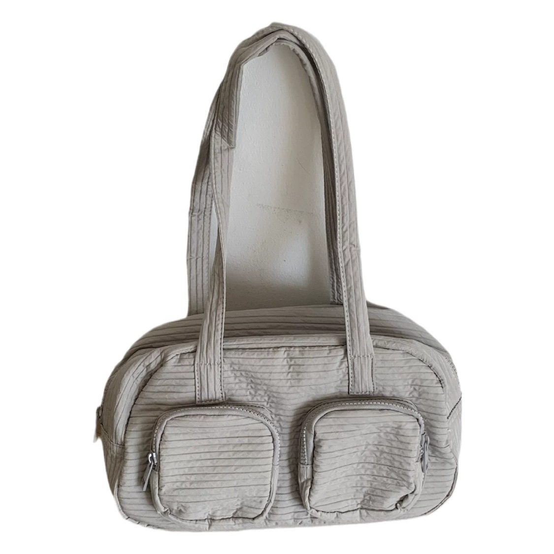 Сумка в Корейском стиле, женская сумка через плечо, нейлоновая сумка с двойным карманом, декоративная нишевая дизайнерская сумка, Повседневная универсальная модная сумка