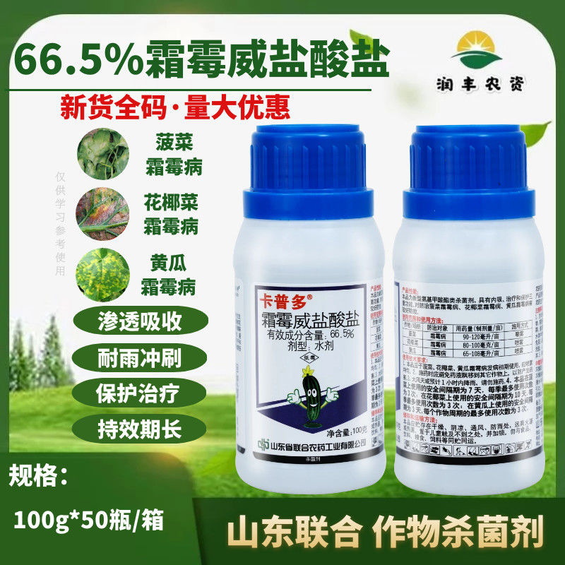 山东联合 卡普多霜霉威盐酸盐 猝倒病黄瓜菜霜霉病疫病农药杀菌剂