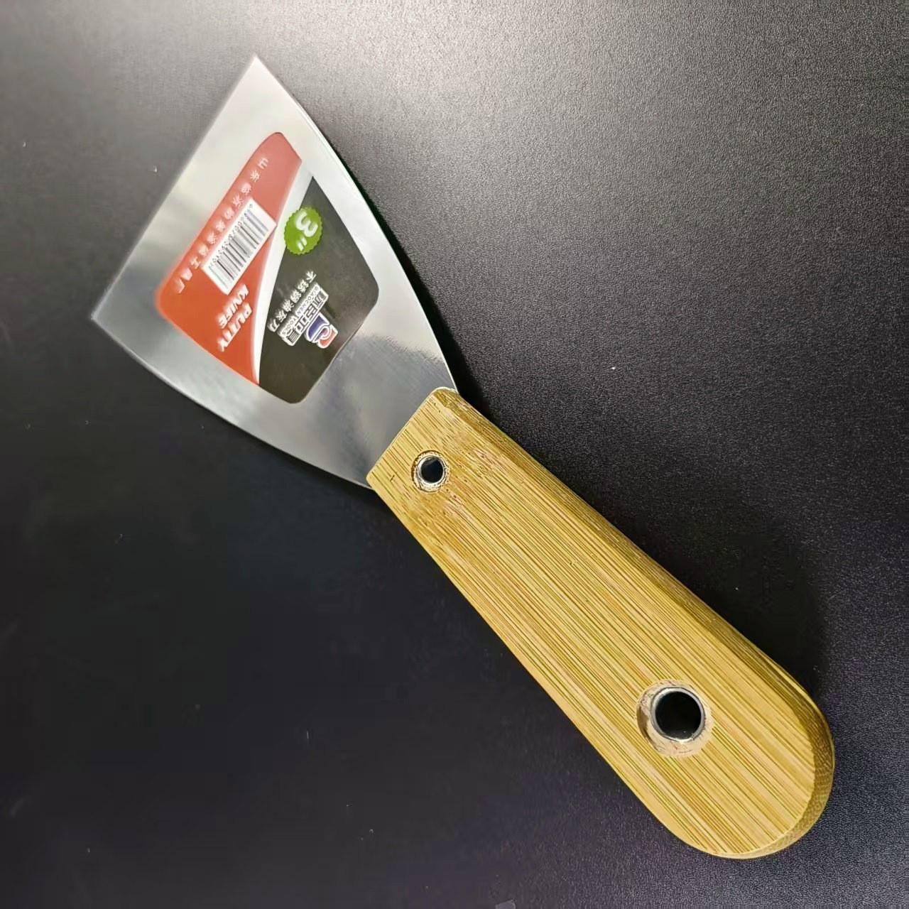 Cuchillo de masilla de acero inoxidable de dos colores cuchillo de masilla de goma cuchillo de raspa cuchillo de lote cuchillo de plástico cuchillo de masilla de alta dureza espejo