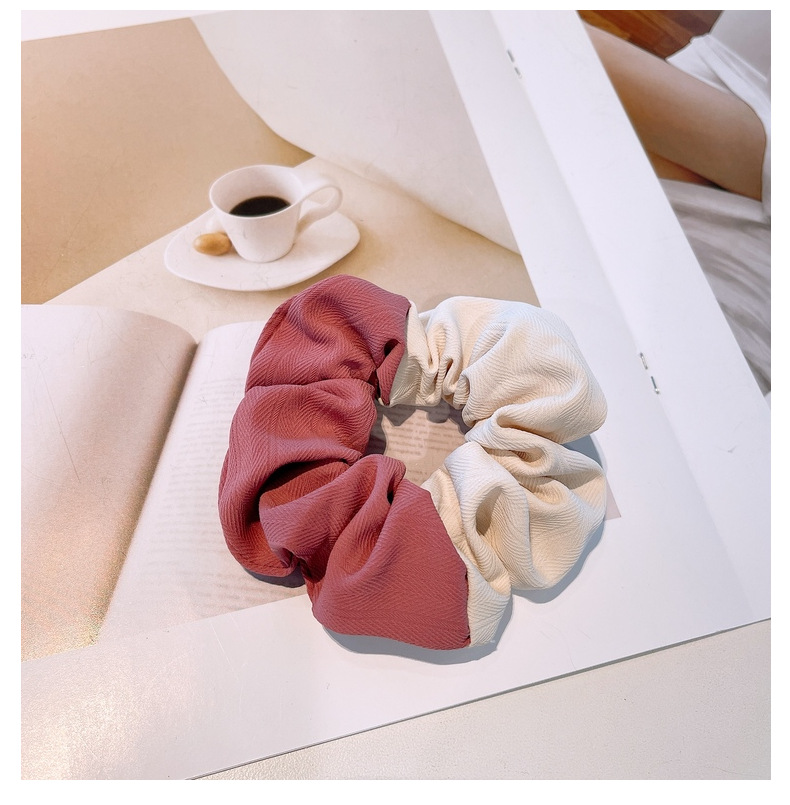 Korean Simple Color Matching Macaron Hair Scrunchies display picture 7