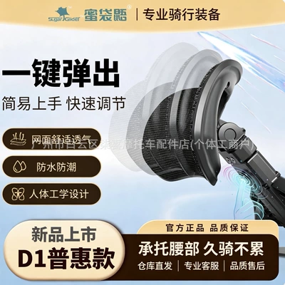 Best-selling Tingfeng Shiguang D1 electric vehicle and motorcycle universal retractable lumbar support foldable backrest for rear seat
