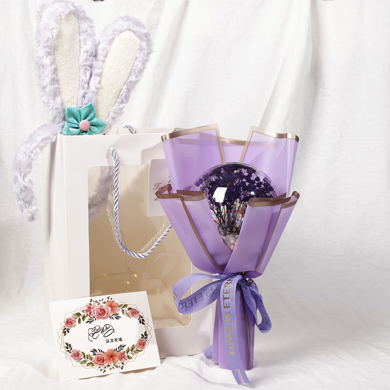 Sanba diosa Festival creativo estrella bola cielo estrellado ramo seco para niños y niñas, esposa y novias regalo de cumpleaños