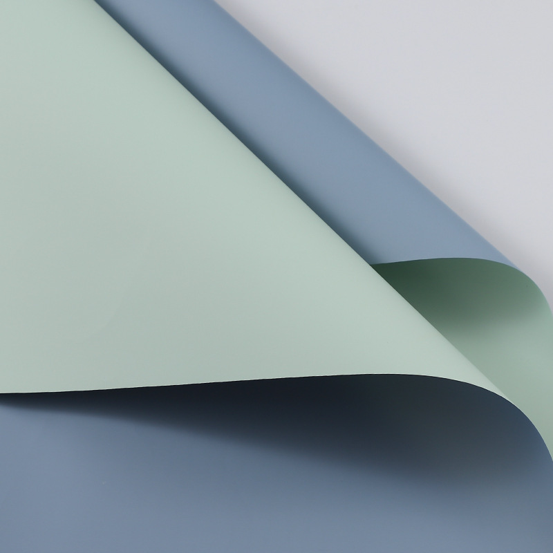 Papel de Regalo de Flores de Papel Ouya de Dos Colores, Material Plástico Impermeable, Papel de Envolver Ramos de Flores, Estilo Coreano, Primer Amor, Papel de Color Puro Especial