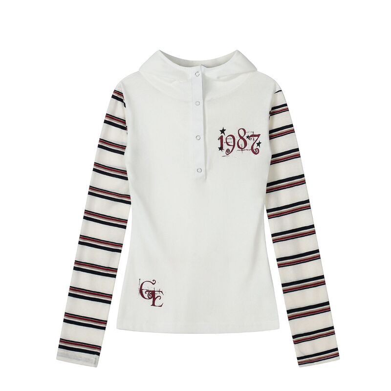 2026 Hooded Long-Sleeve T-Shirt for Women, New Spring and Autumn Style, Slim Fit, Stylish Short Top, Base Hoodie, Thin Sweatshirt