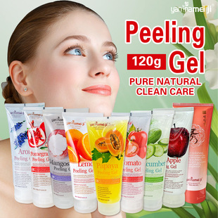 Cross-border red pomegranate exfoliating gel tomato gel 120g scrub mild face cleaning wholesale foreign trade