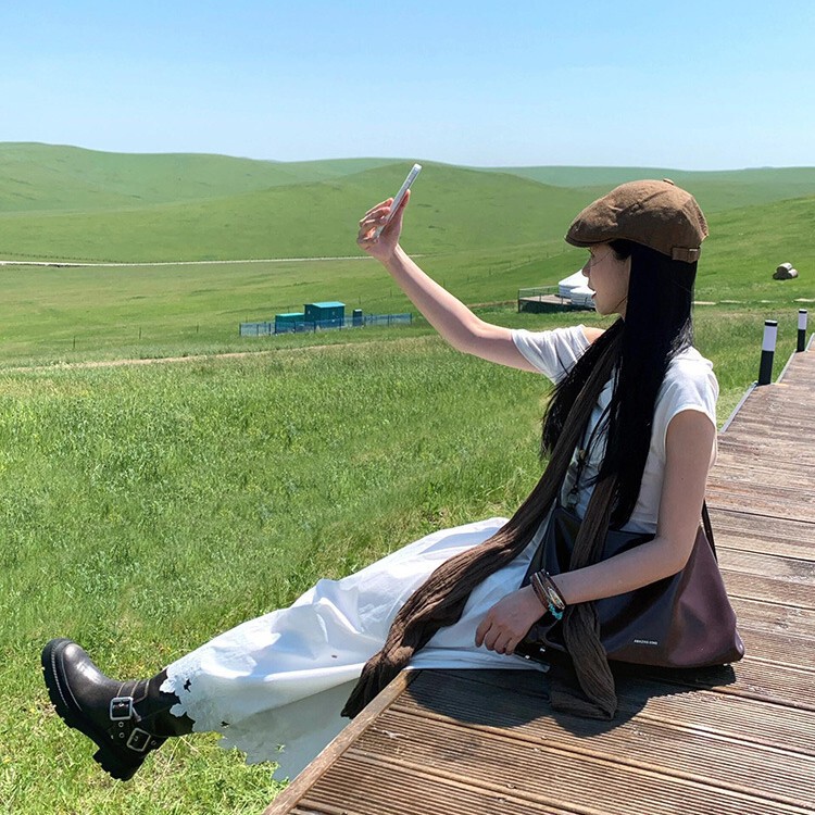 日系复古棕色前进帽川西草原出游百搭显脸小鸭舌帽街头薄款贝雷帽|undefined