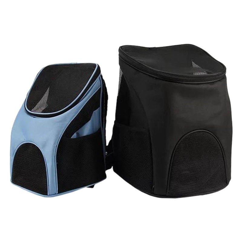 En stock popular mascota mochila portátil de moda Oxford tela mochila gato perro pecho expuesto transpirable