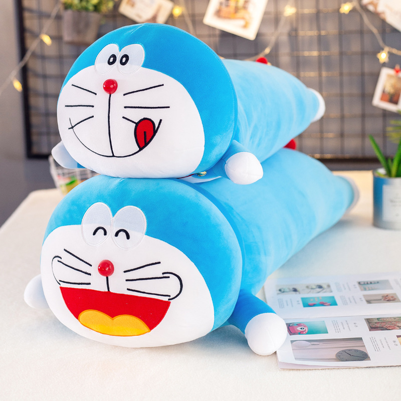 Ming cilíndrica Jingdang almohada gato muñeca Linda Doraemon regalo de los niños juguete de peluche regalo al por mayor de la fábrica