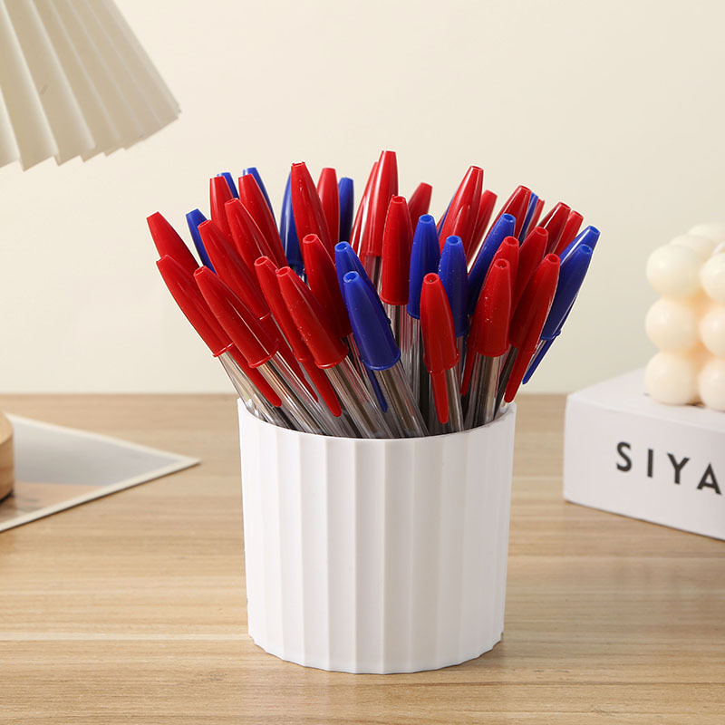 Pluma simple ABC / ETO / BIS bolígrafo de tapa tricolor opcional bolígrafo de escritorio exportación de comercio exterior