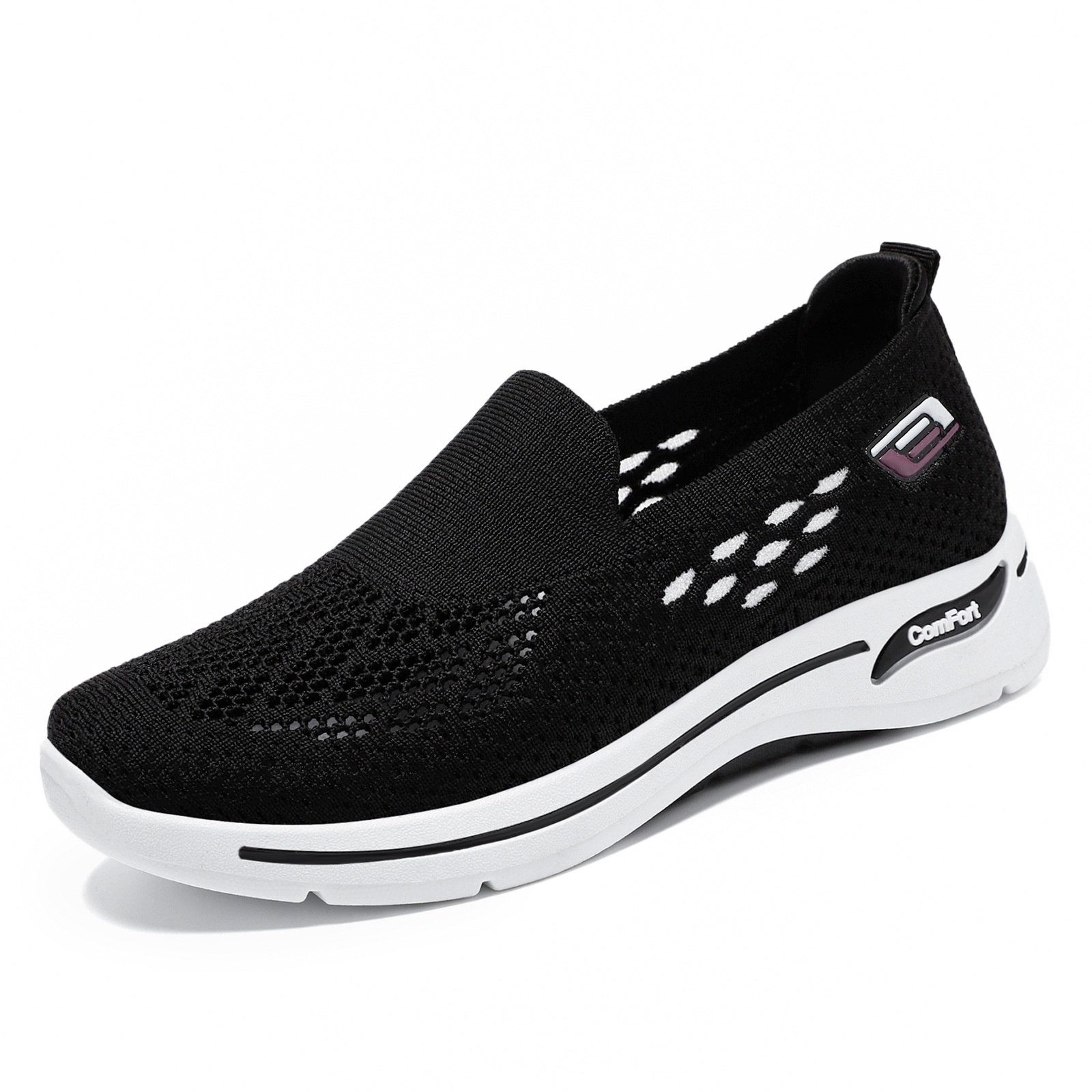 Zapatos de mujer 2026, zapatos de malla transpirable para verano, zapatos de tela estilo Pekín para mujer, zapatos para caminar para mujeres de mediana edad y mayores, zapatos casuales para mujer