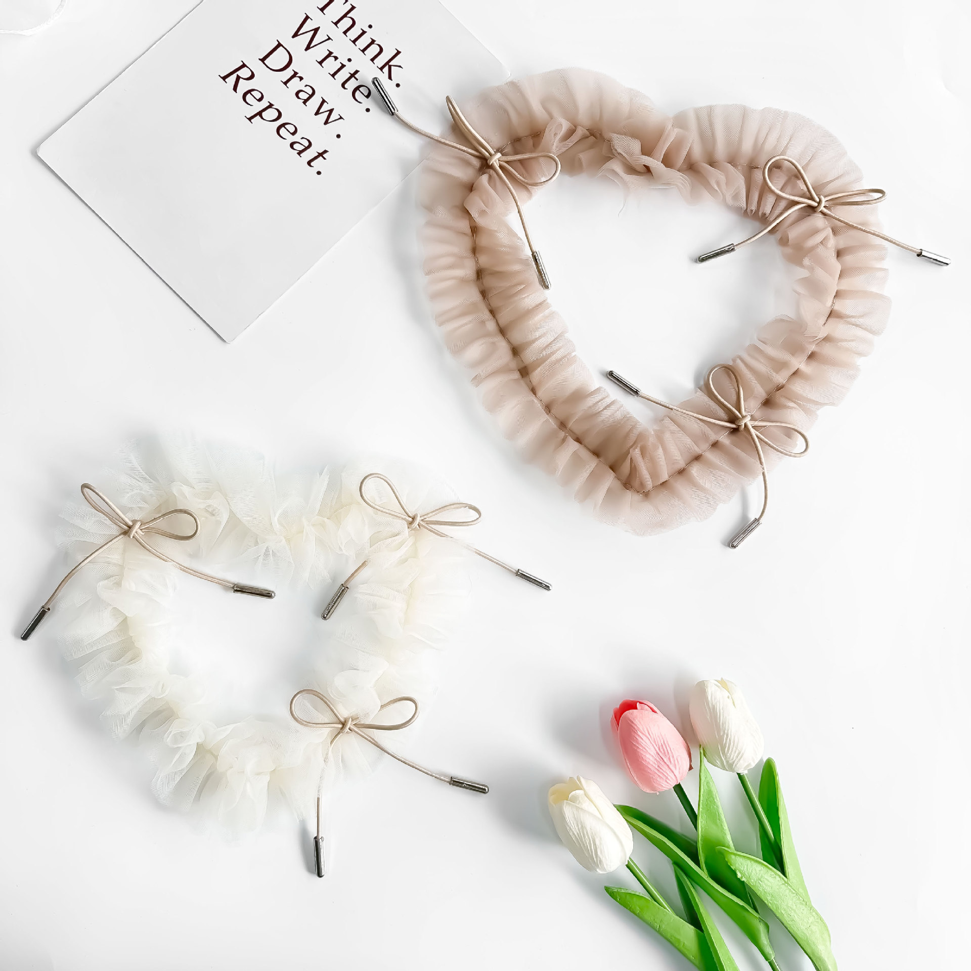 Venta directa de fábrica nueva malla en forma de corazón bowknot calcomanía decoración de ropa ramillete pegatinas de tela bricolaje accesorios accesorios