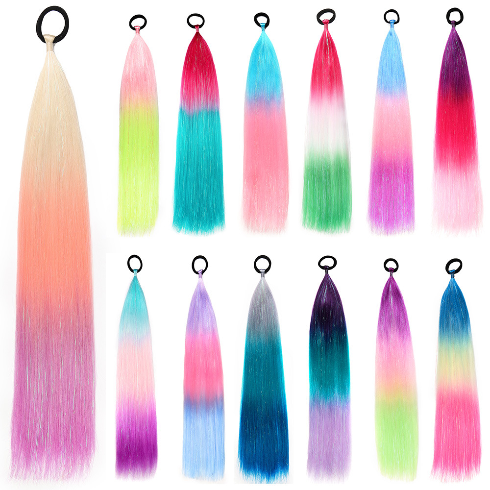 Venta al por mayor de hilo de oro y plata para comercio exterior, para pelucas y coletas de rastas EZ, de un solo hilo, con degradado de colores, para cabello trenzado DIY, hilo láser y trenzas grandes.