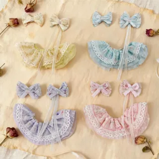 10cm娃衣碎花纱裙胸花蝴蝶结迷你公仔装扮衣服zsiga娃衣15cm娃衣