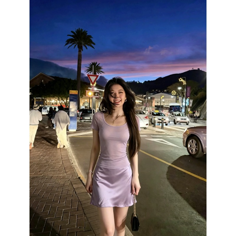 Purple skirt