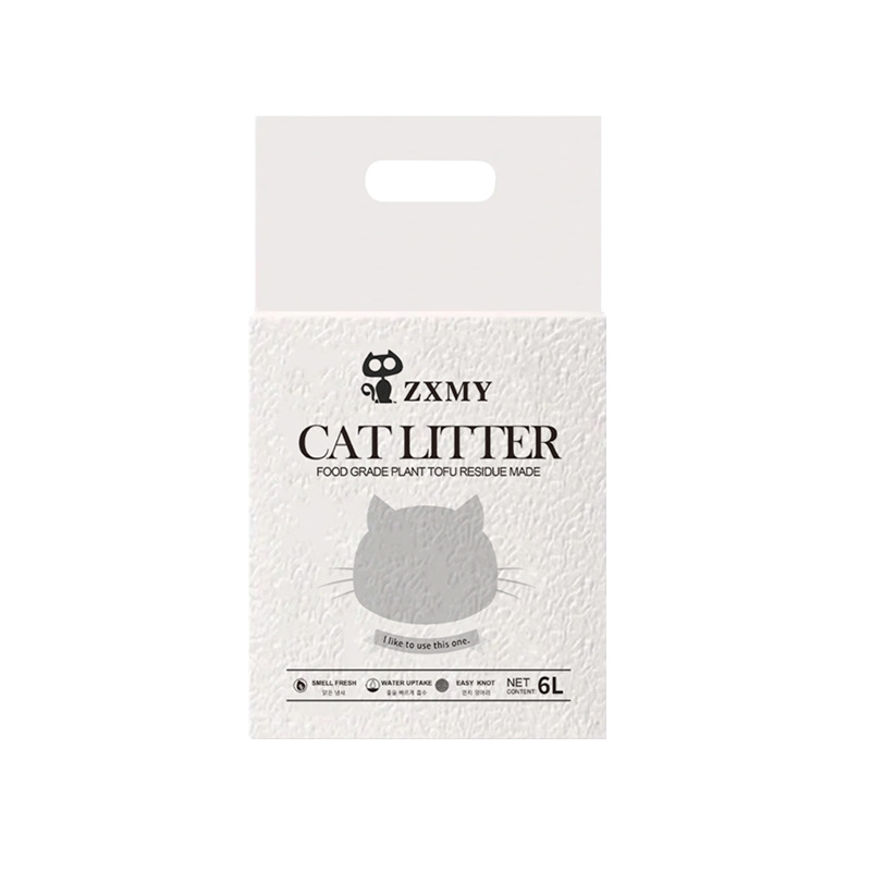 Transfronterizo puro tofu arena de gato 2kg enfocado en el mercado del sudeste asiático desodorizante polvo bajo desodorizante aglomerado té verde arena de tofu 6L