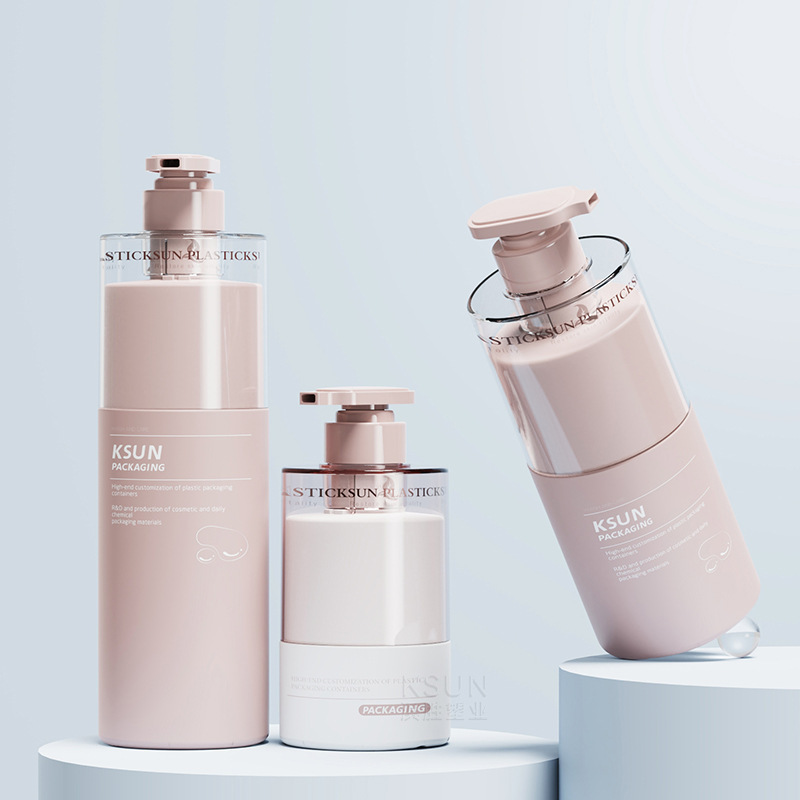 ハイエンド大型ショルダーカバーシャンプーボトル pe プラスチック 750ml500ml300ml シャワージェルケアボトル包装|undefined