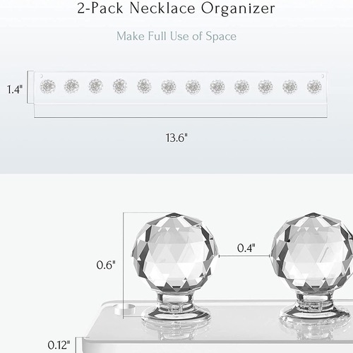 Foreign Trade Transparent Acrylic Necklace Storage Rack Jewelry Rack Chain Bracelet Room Organizing Display Rack Display Rack