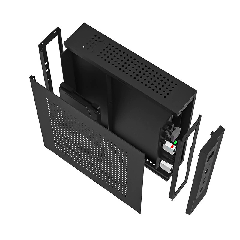 台科中电 AS ультратонкий 1U шасси MINI портативный мини-подвесной HTPC ITX промышленное контрольное шасси
