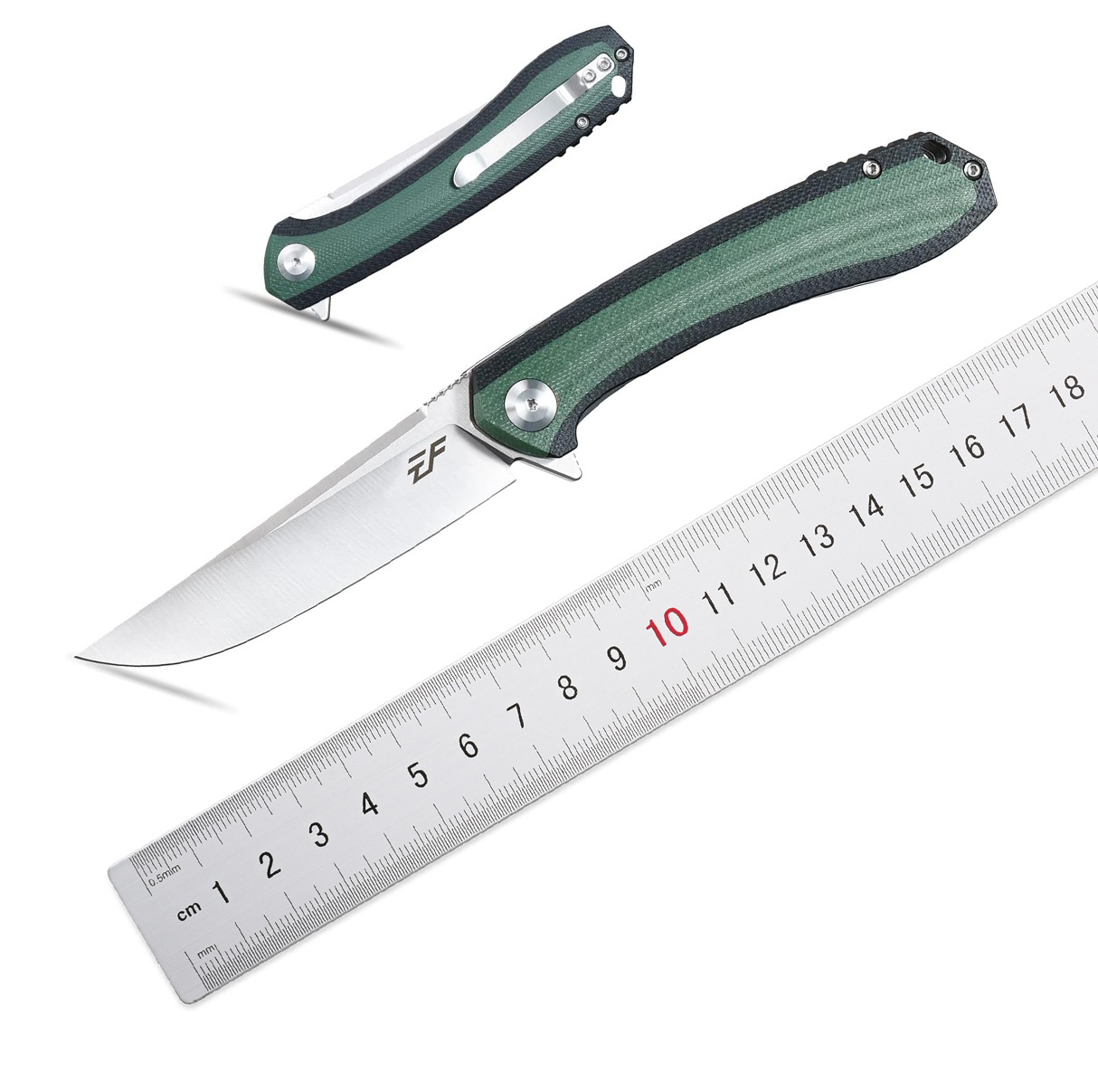 EF947折叠刀G10手柄D2钢材刀片带口袋夹适用于户外
