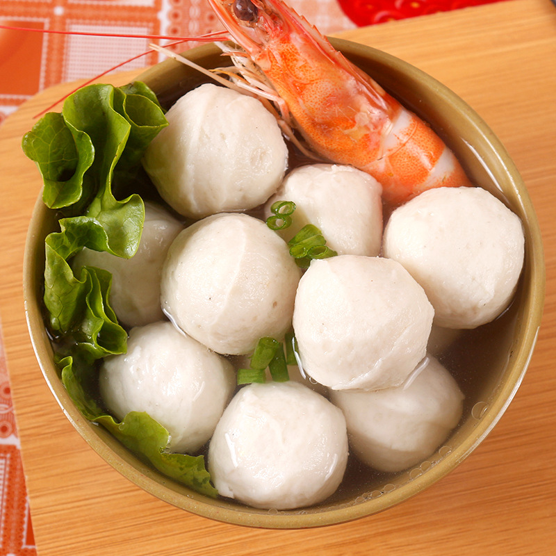 潮汕特产入口尚墨鱼丸子火锅麻辣烫  汕尾地区生产代加工批发