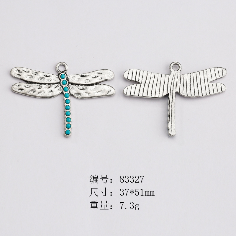 Venta caliente transfronteriza estilo europeo y americano retro nativo americano newahox turquesa joyería accesorios imitación DIY colgante