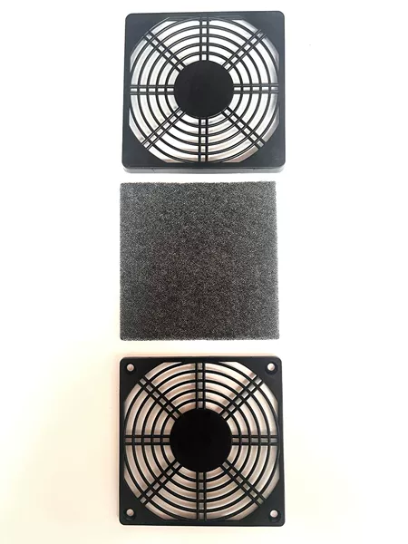 12cm black plastic mesh three-in-one