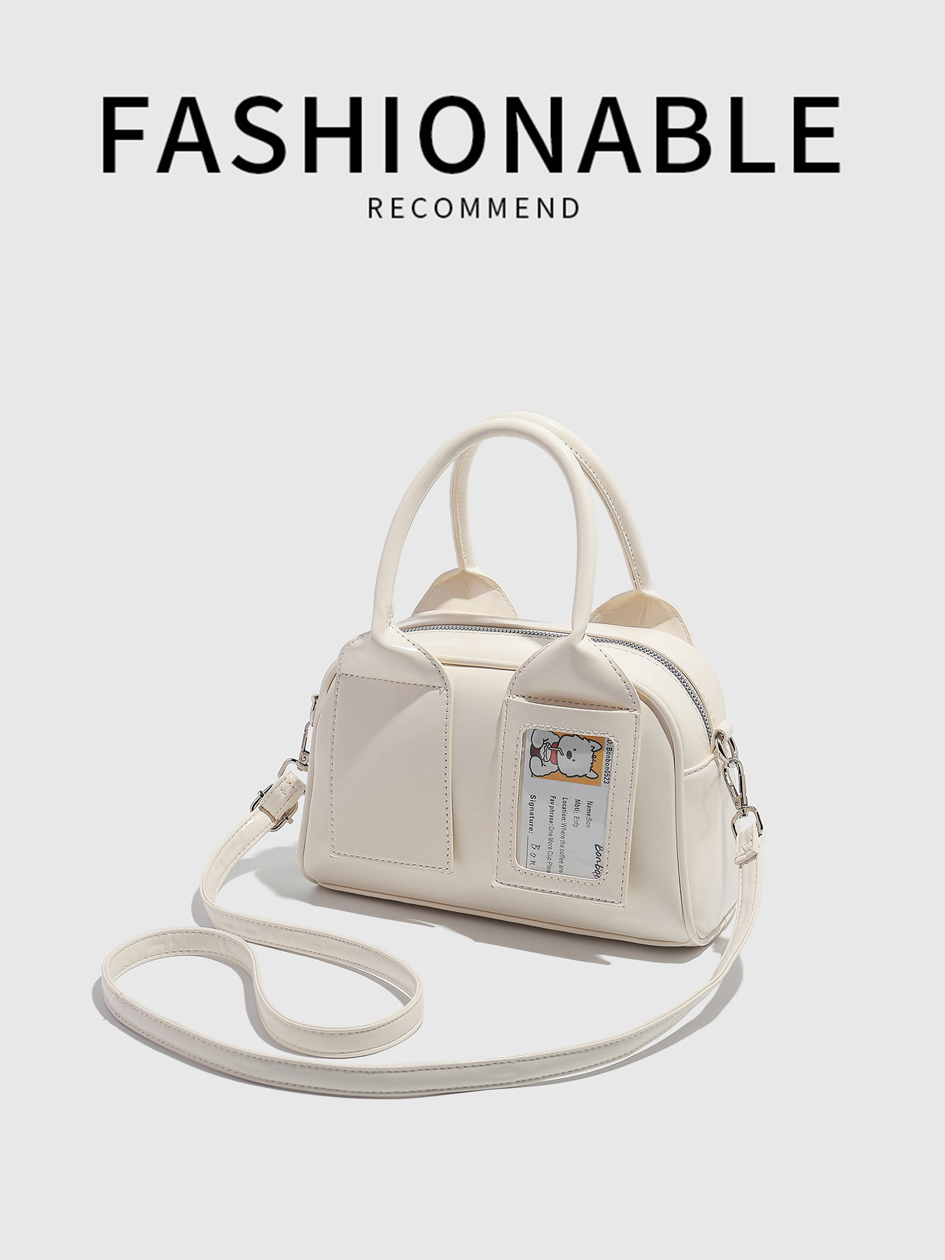 Bolsa bowling feminina elegante mala tiracolo da moda_voghion.com