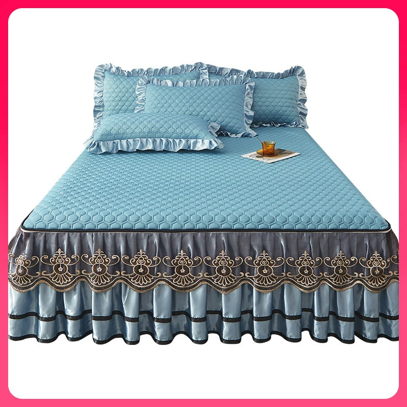Матрац? Actually input: "Mat, set, silk removable bedspread, European style, 3 piece set"