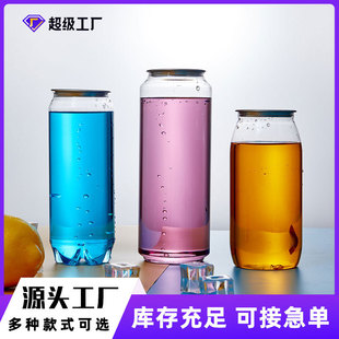 Factory direct supply sealed cans disposable PET milk tea bottle 500ml beverage bottle juice bottle takeaway wholesale
